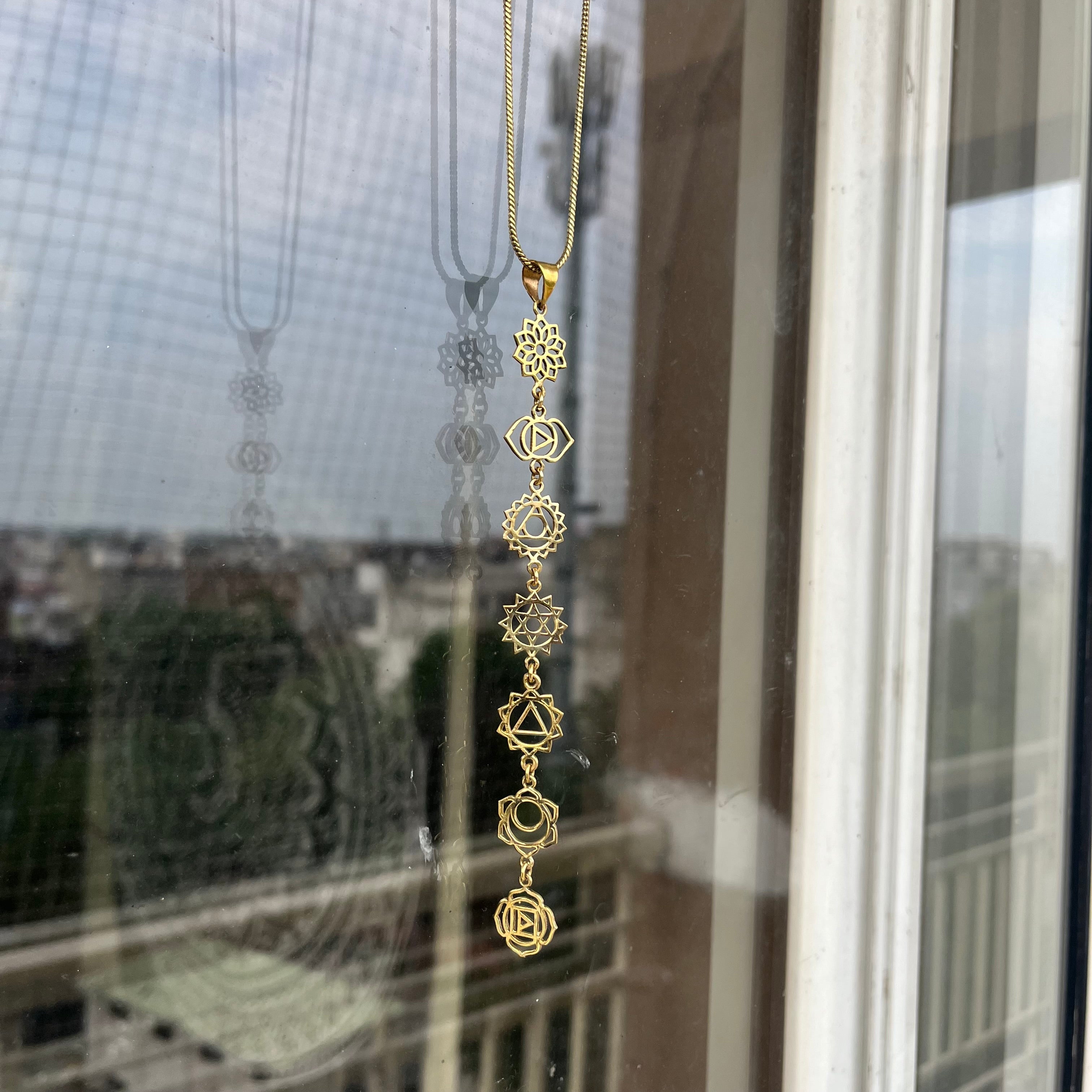 7 Chakra Pendant & Chain
