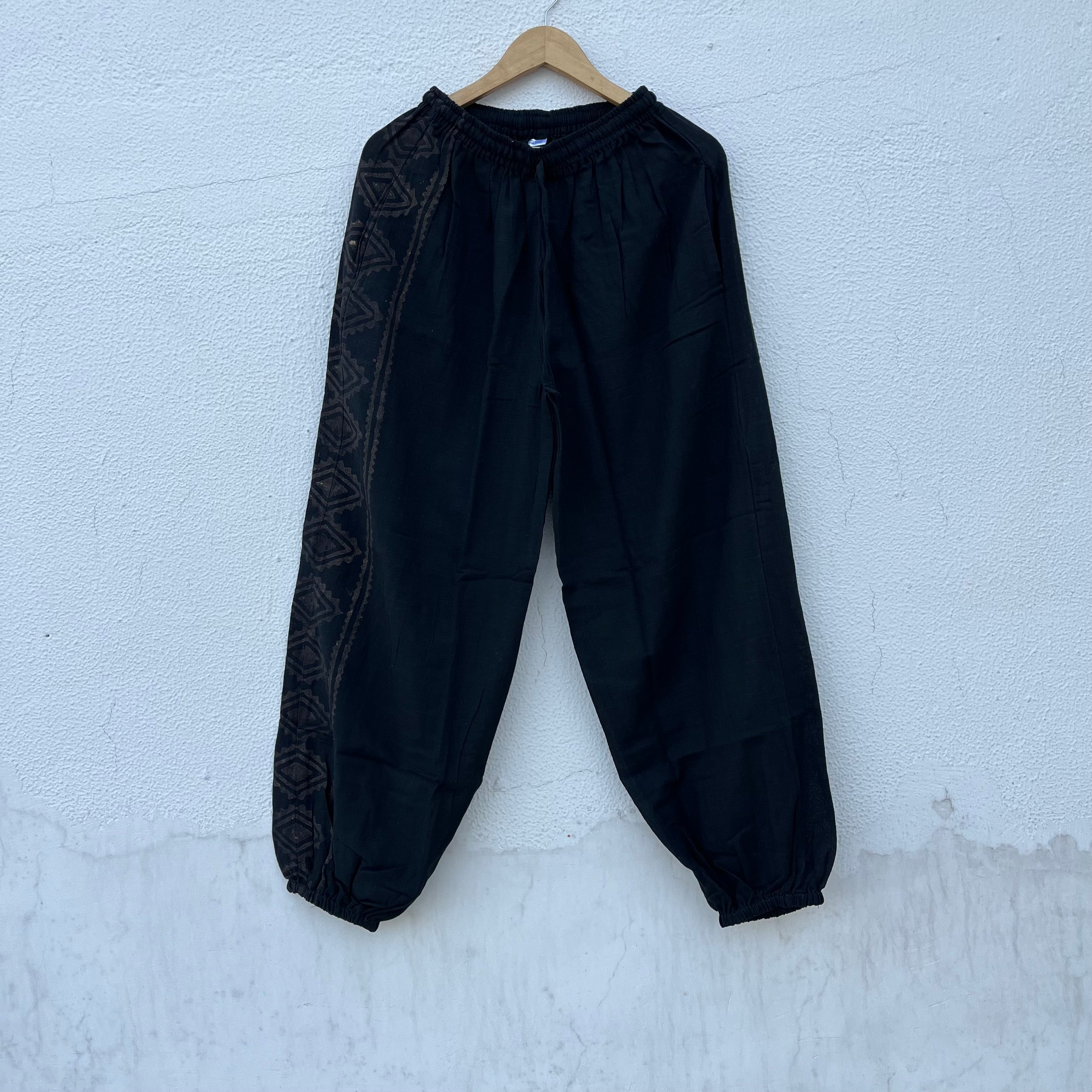Moksha Cotton Pant- Midnight Black