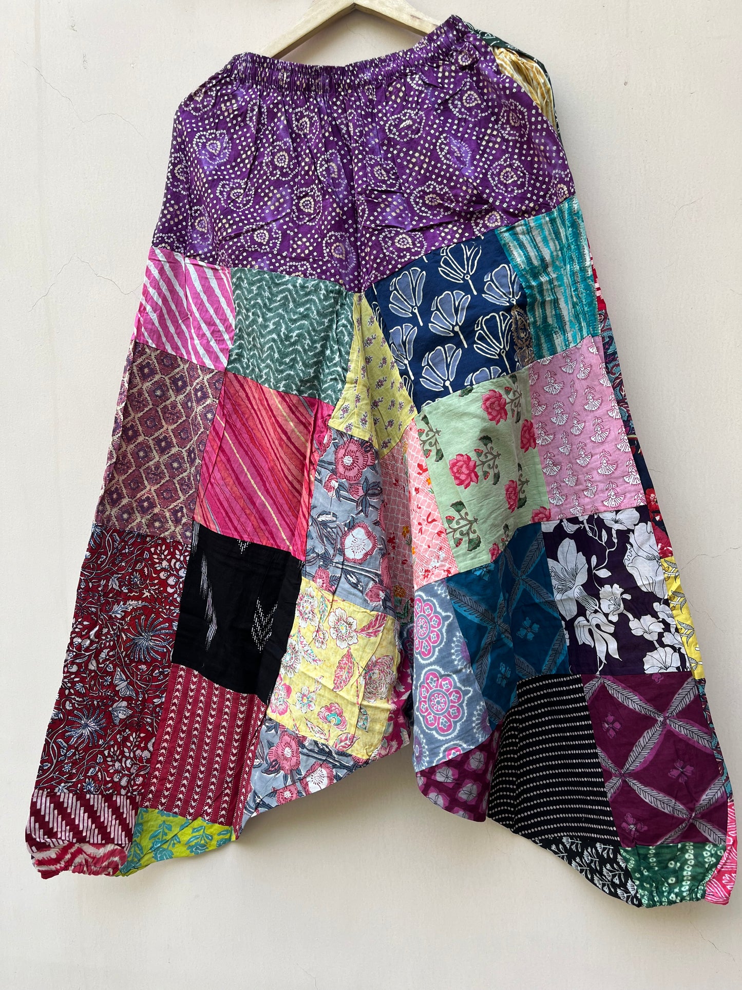 Patchwork Harem Pants