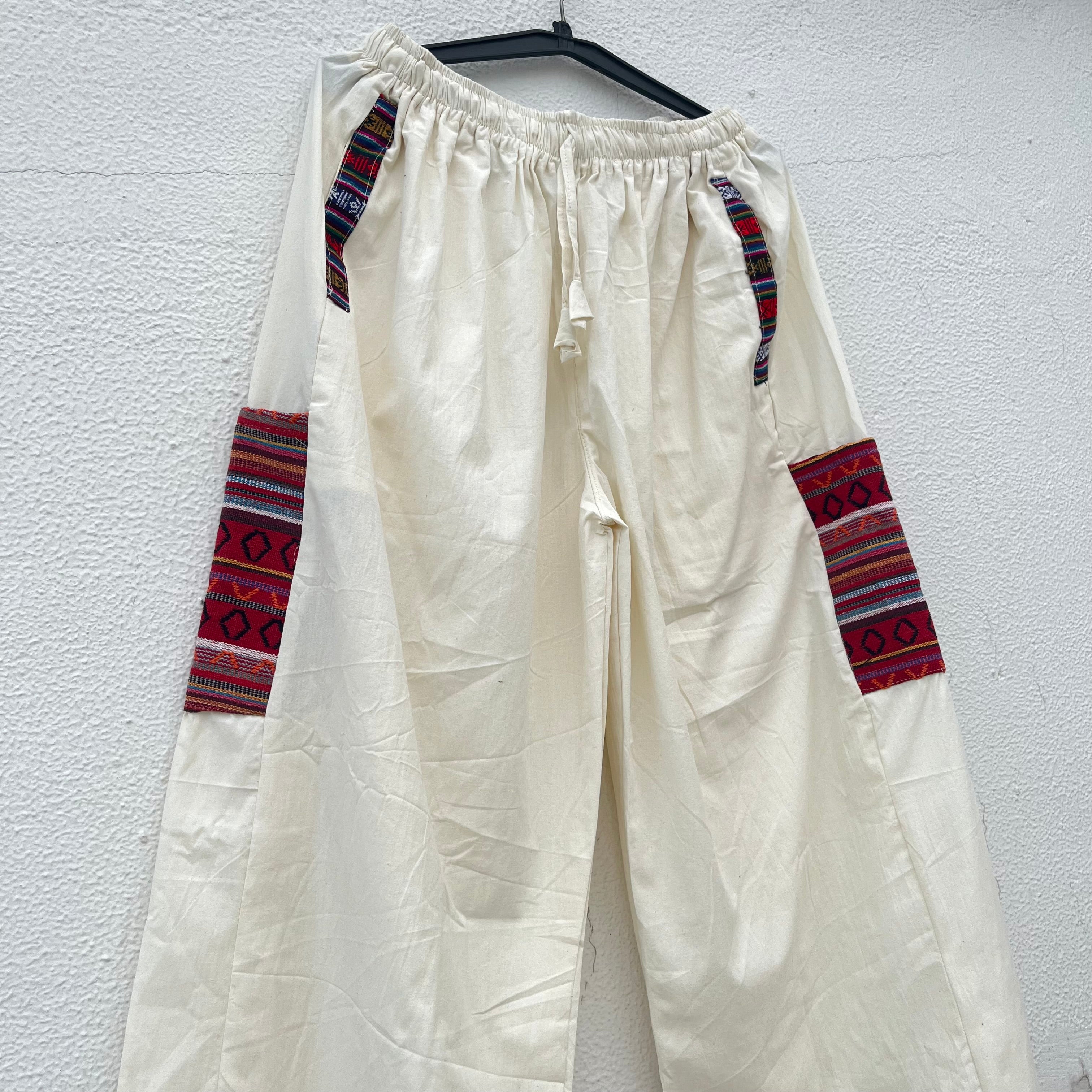 Pahadi Boho Pants - Cream