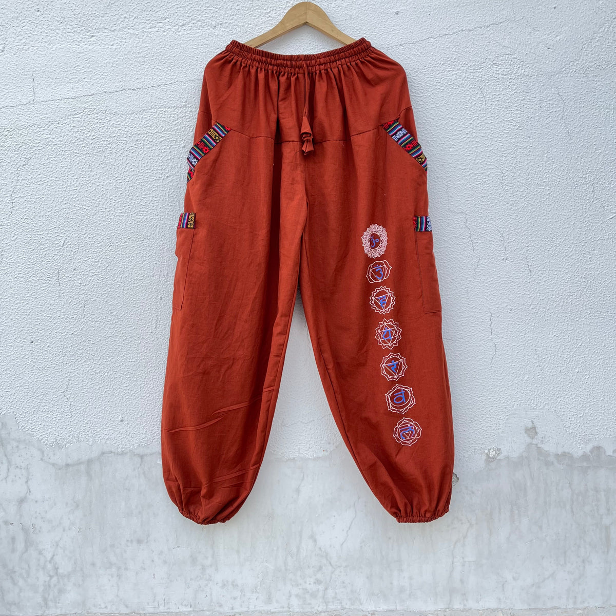 Pahadi Chakra Pants - Rust Orange