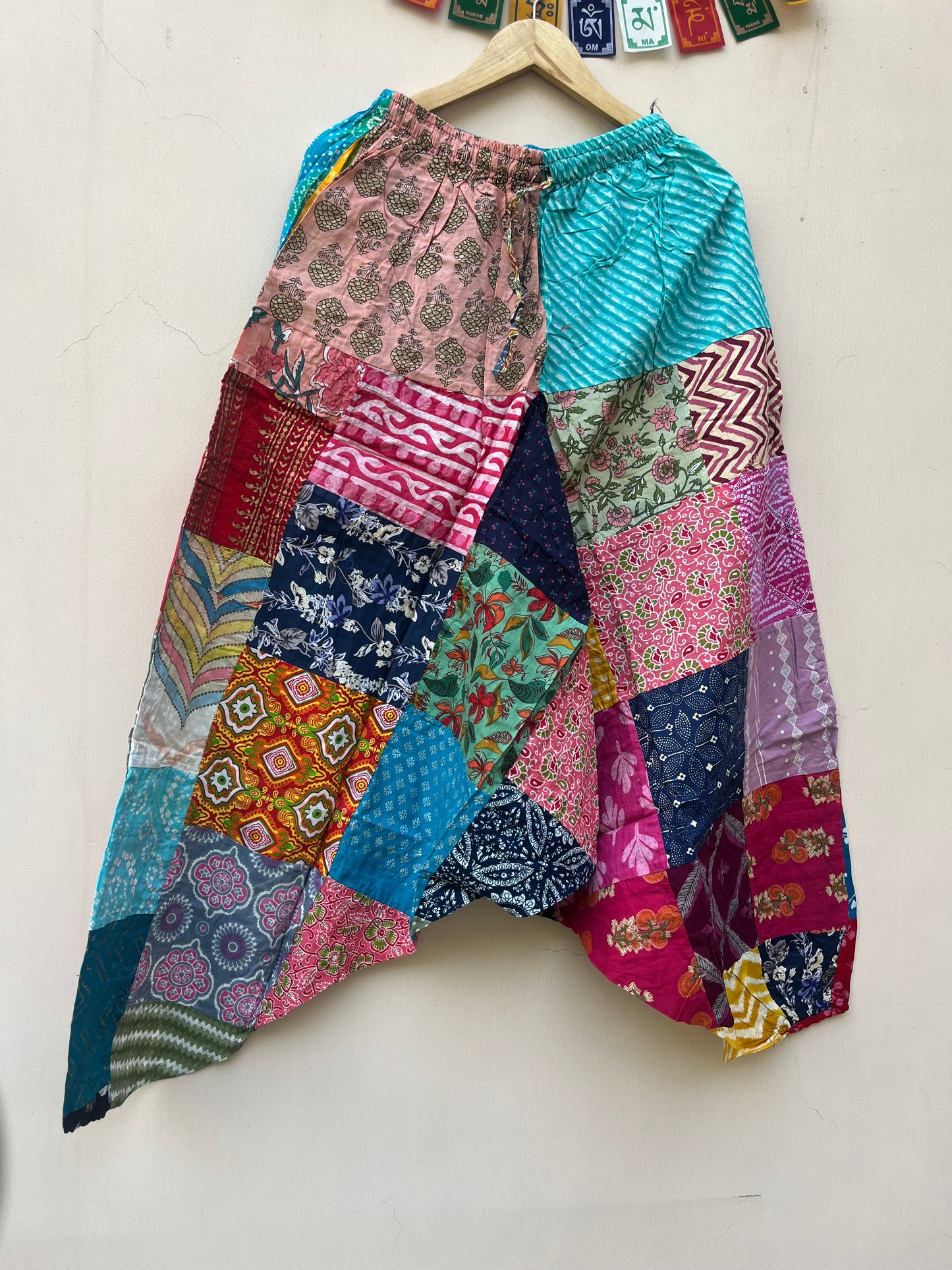 Patchwork Harem Pants