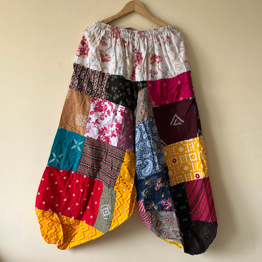 Patchwork Harem Pants