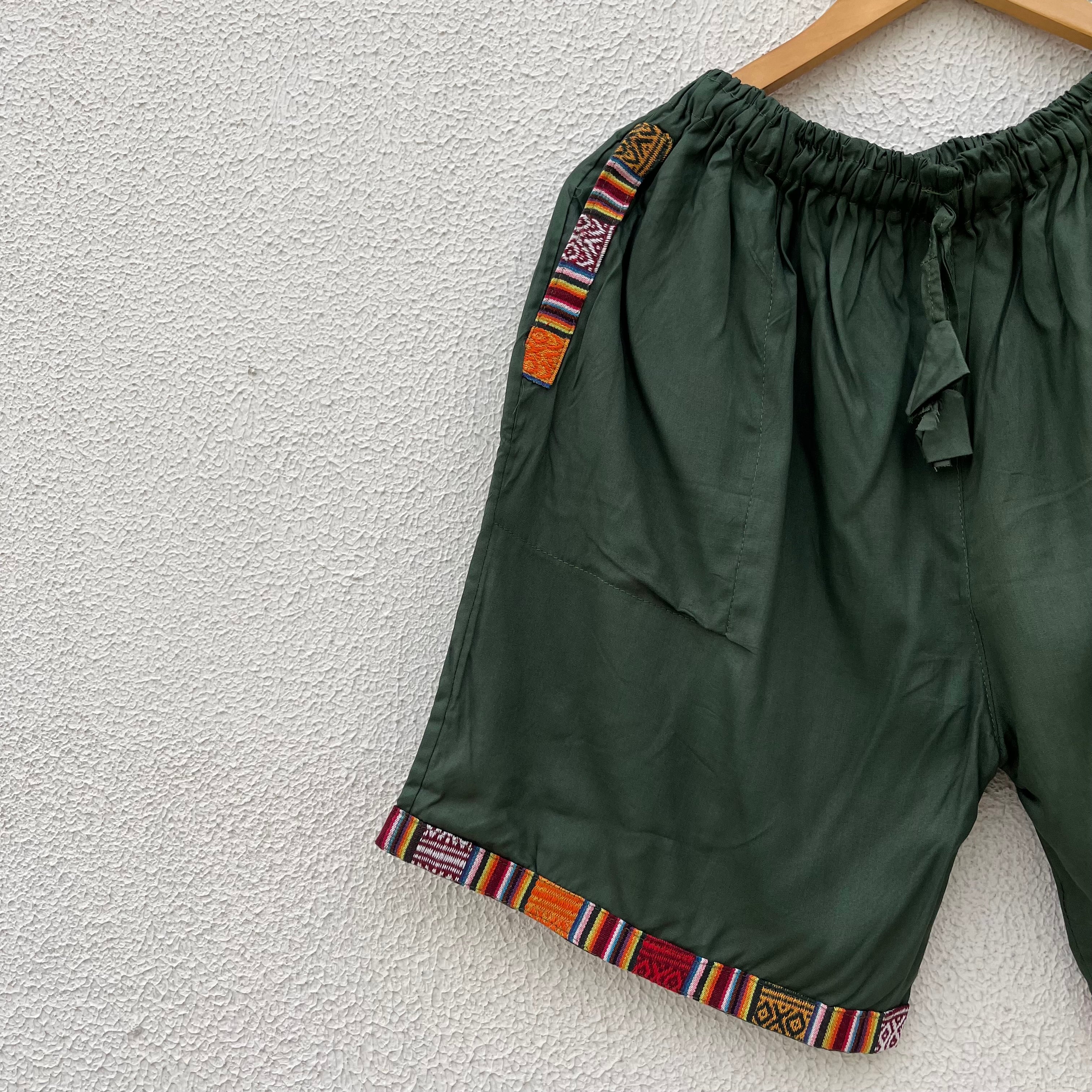 Pahadi Shorts - Dark Green