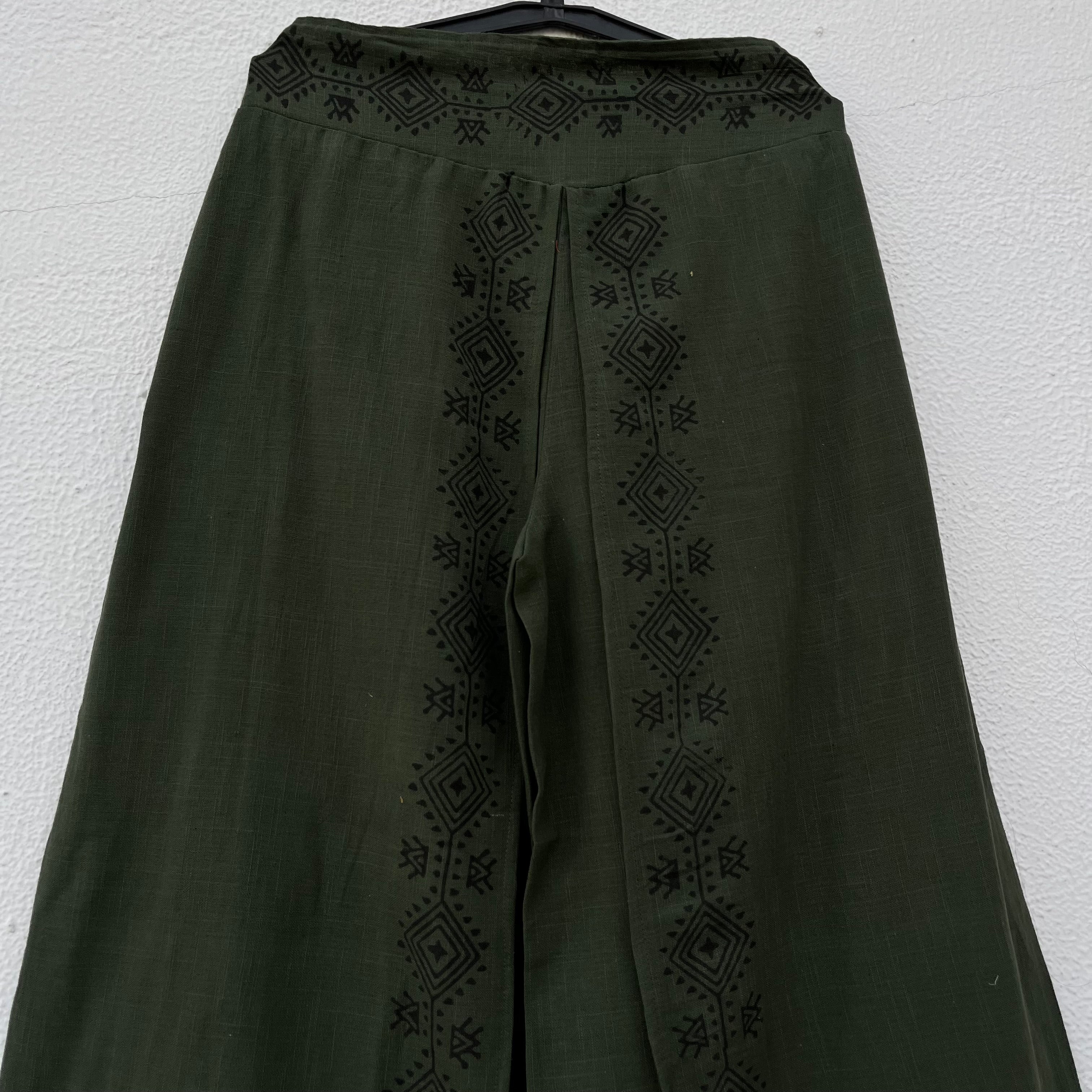 Mastani Cotton Pant- Forest