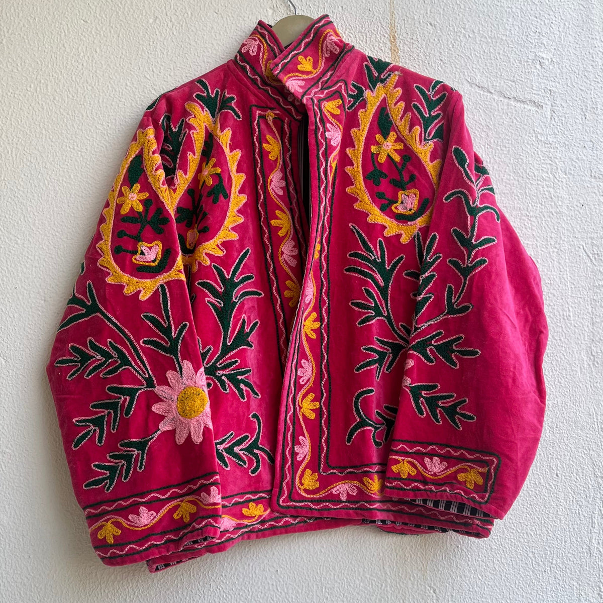 Jaipuri Thread Velvet Jacket