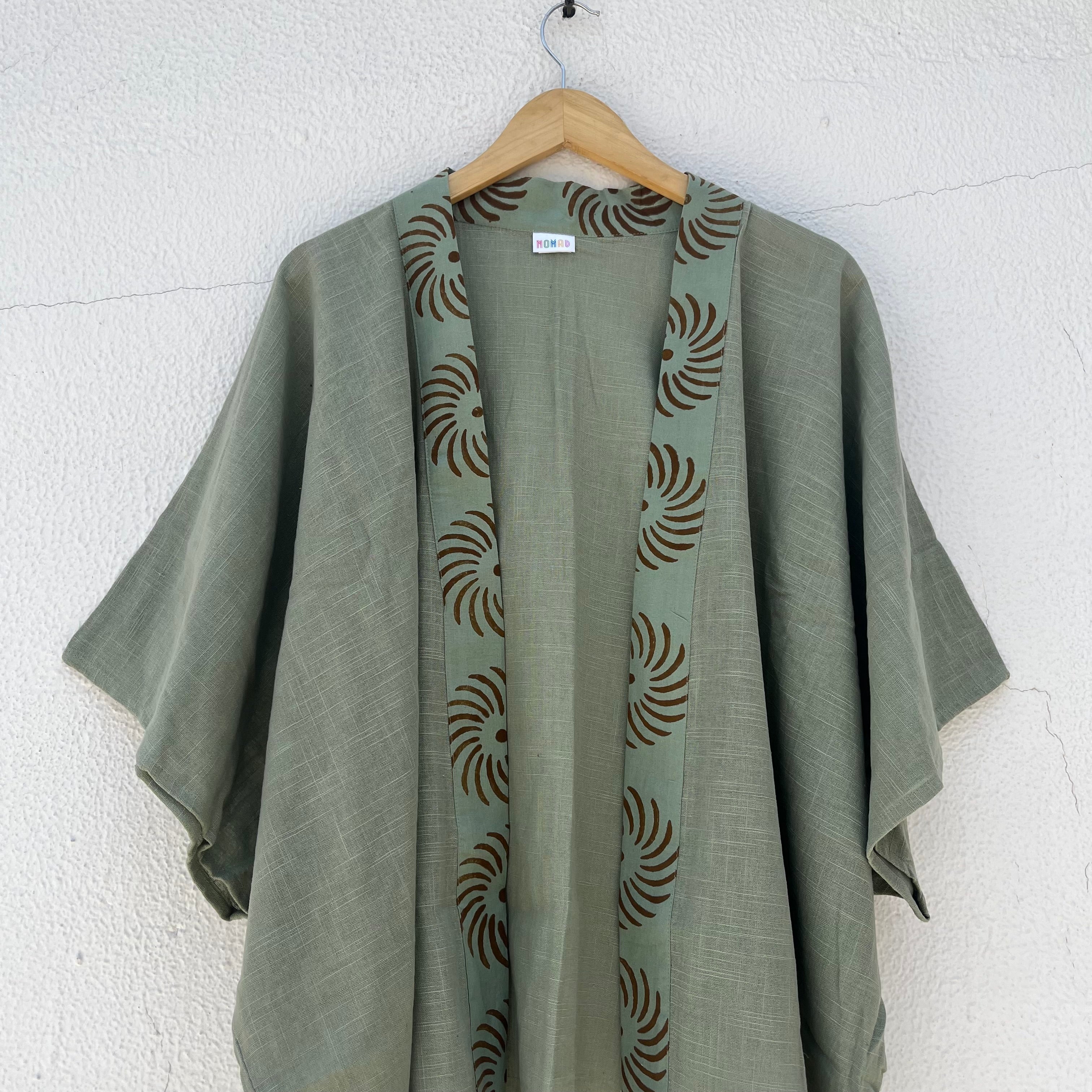 Arika Cotton Shrug- Sage Green