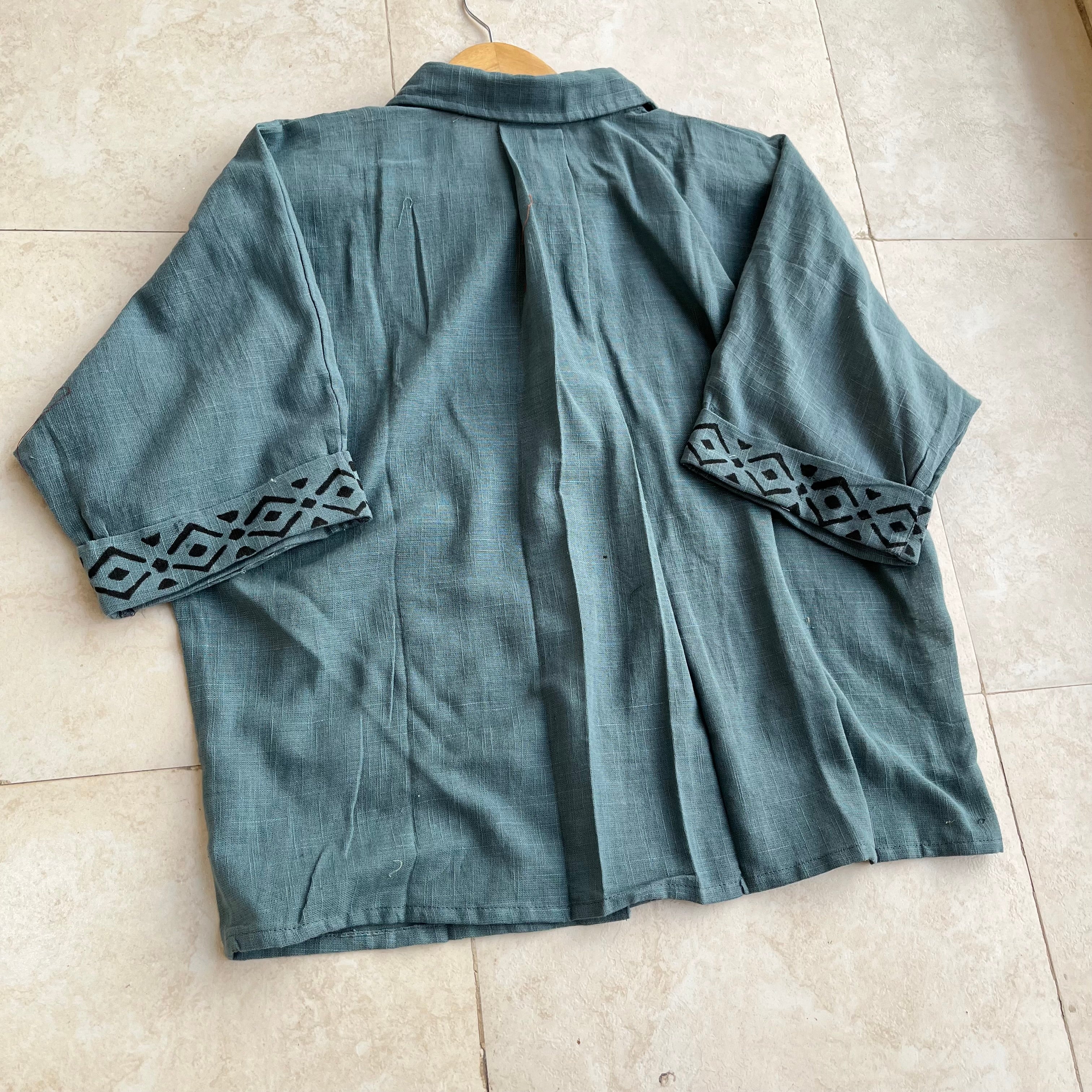 Rahgir Cotton Shirt - Dusty Teal