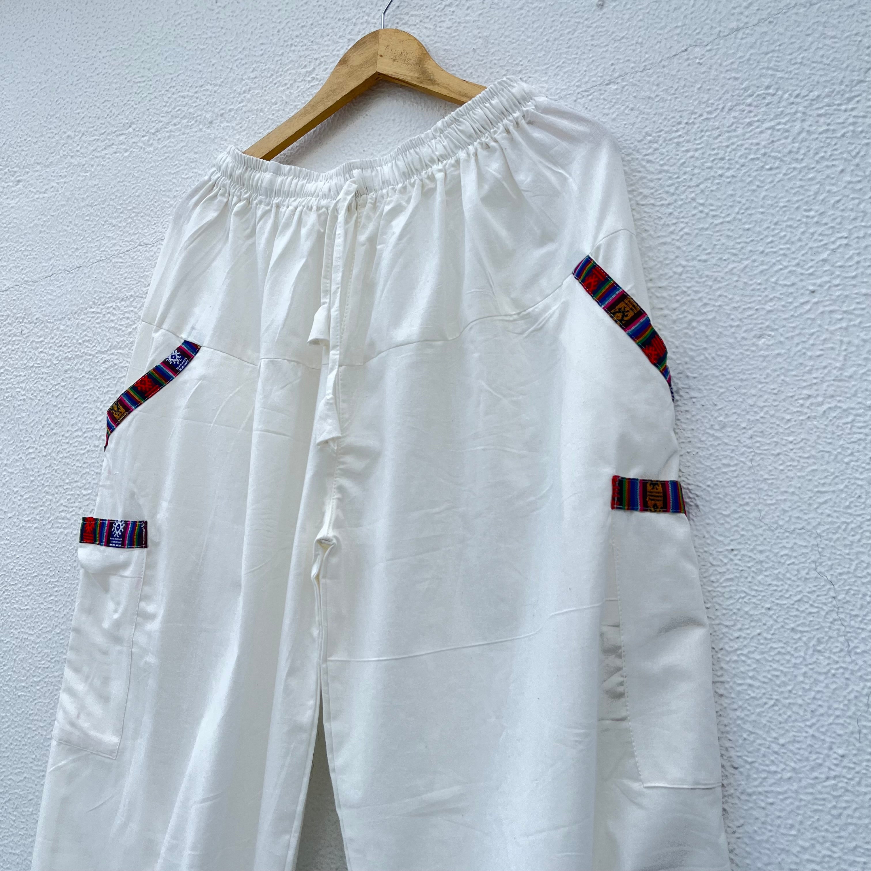 Pahadi Baggy Pants - White