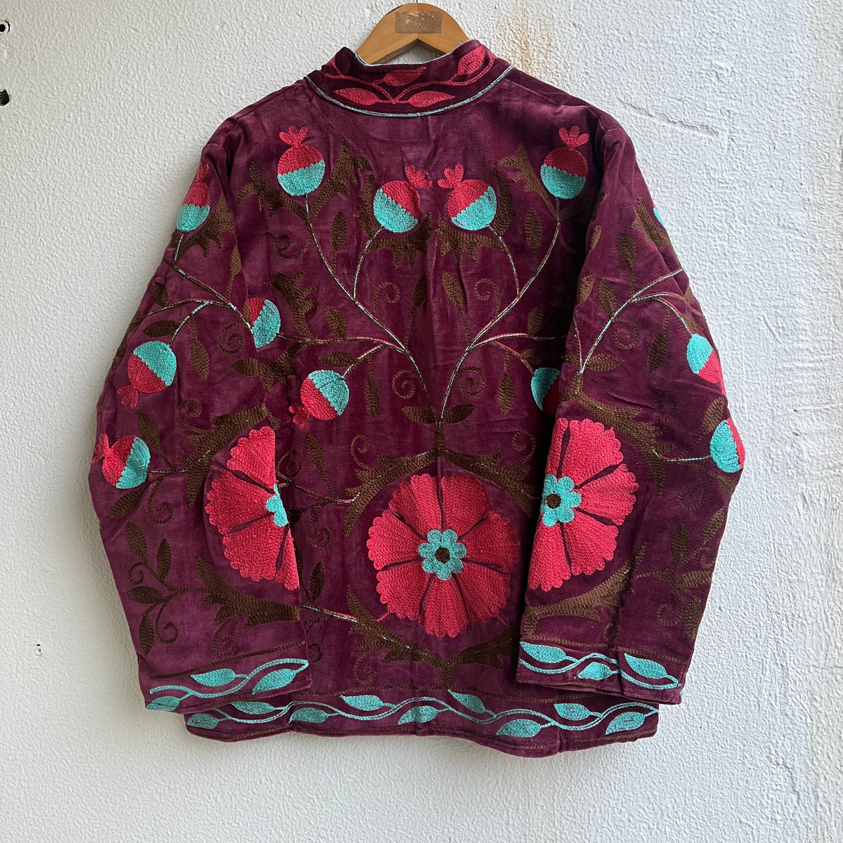 Jaipuri Thread Velvet Jacket
