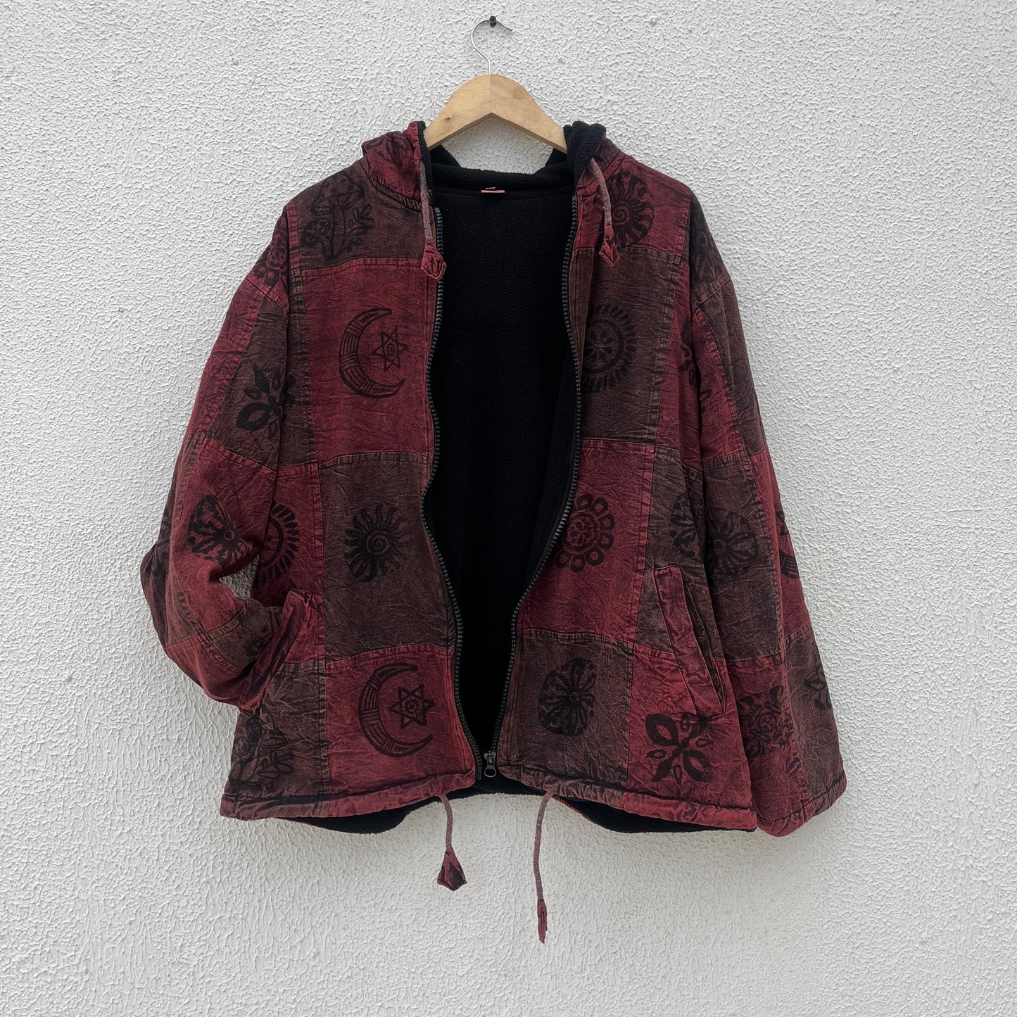 Pahadi Nepali Jacket - Vintage Wine