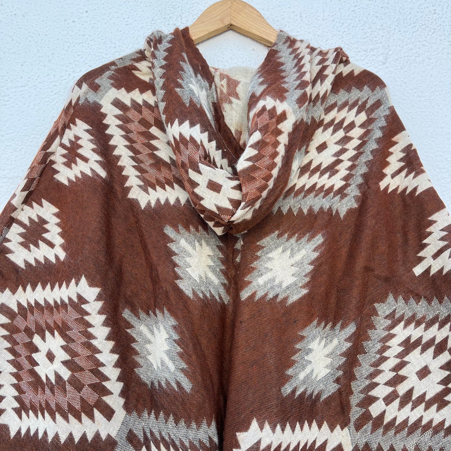 Pahadi Printed Poncho With Hood