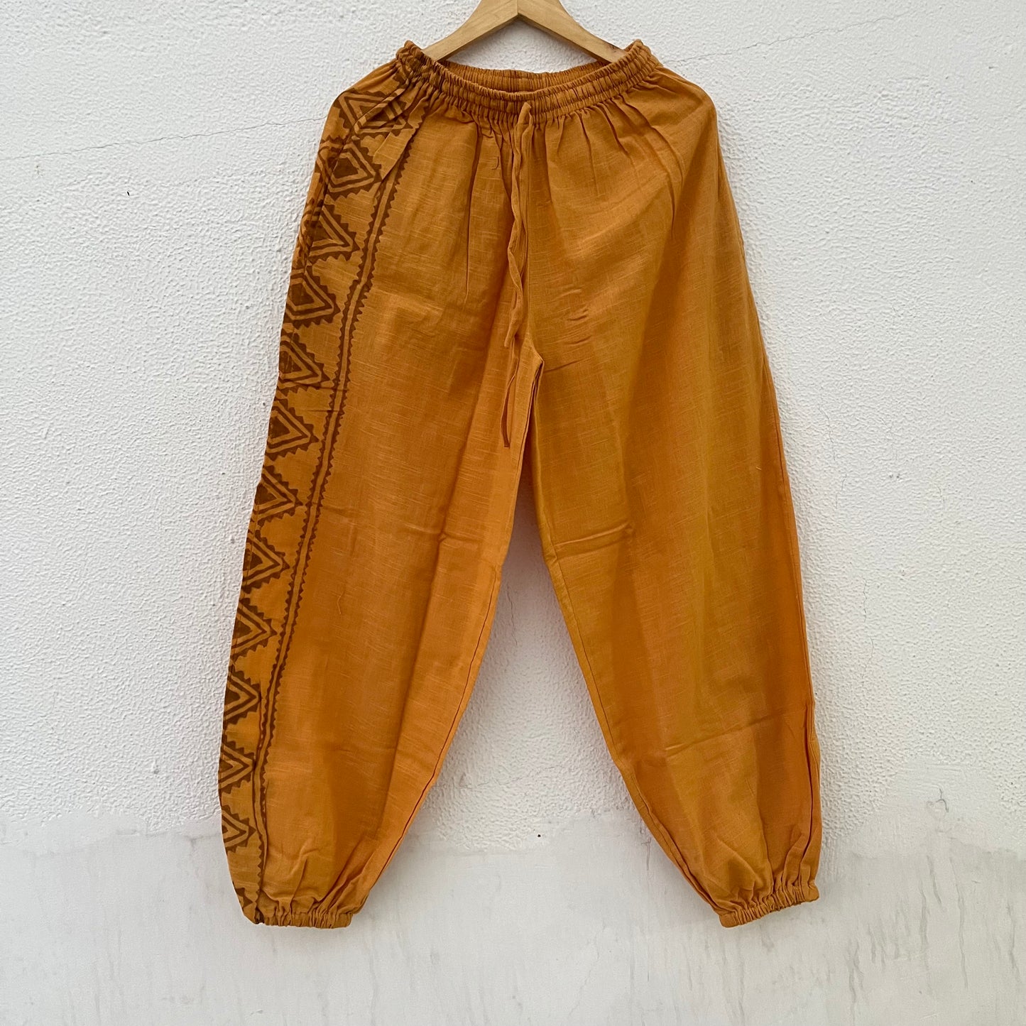 Moksha Cotton Pant- Mustard