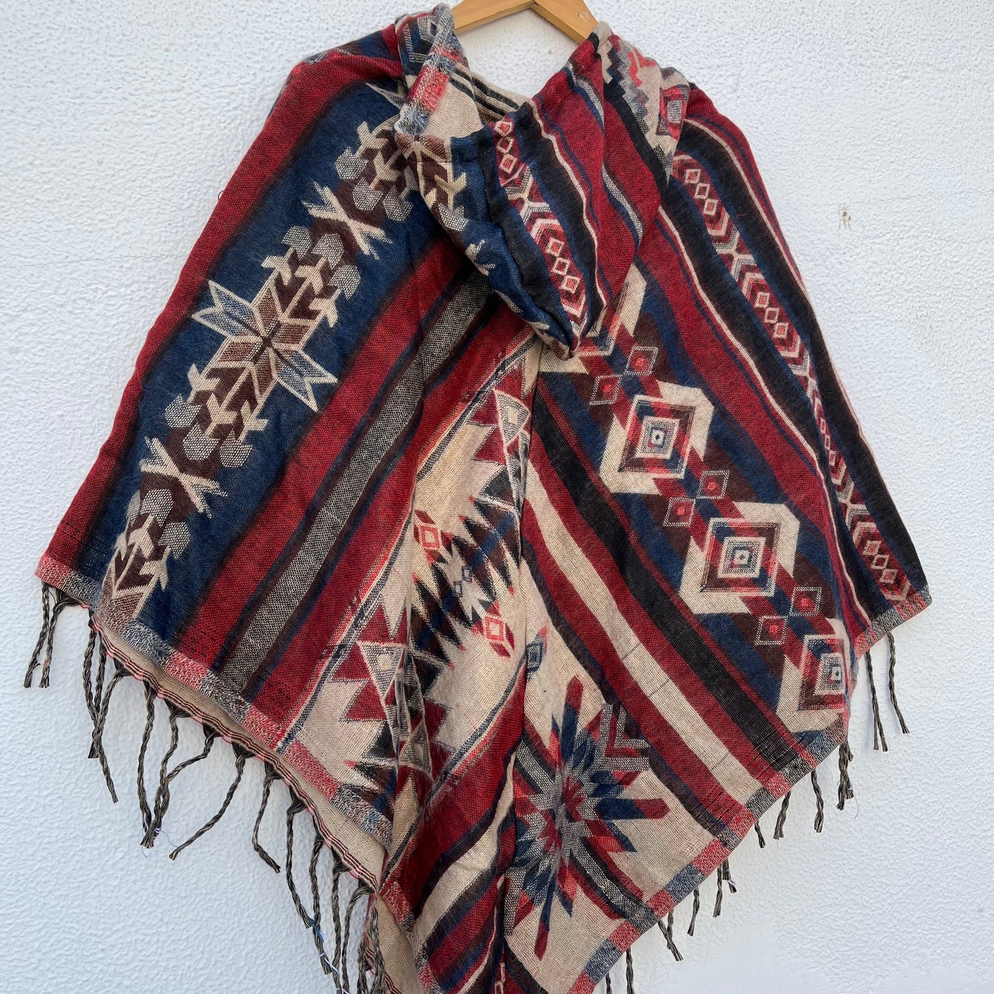 Pahadi Printed Poncho With Hood