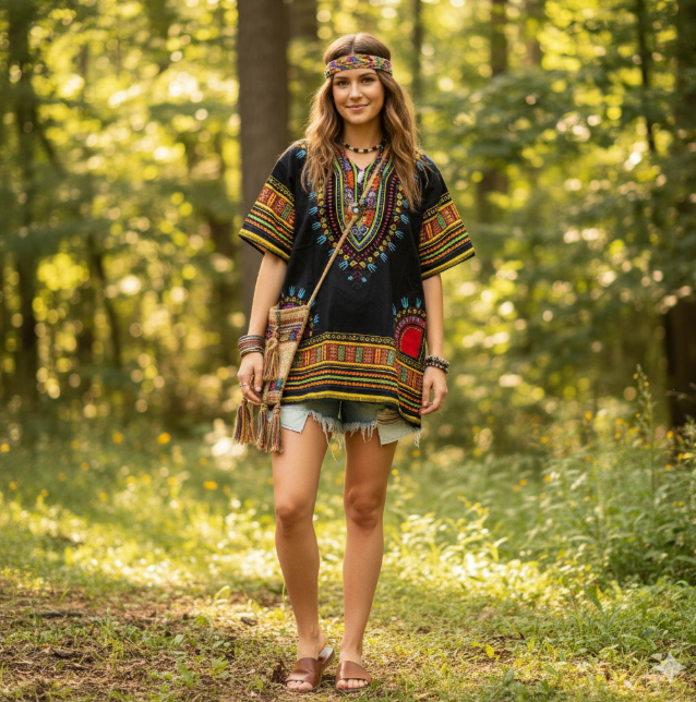 Dashiki Shirt- Black