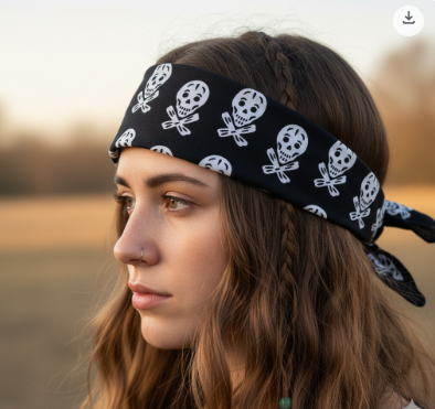 Bandana : Skull Print
