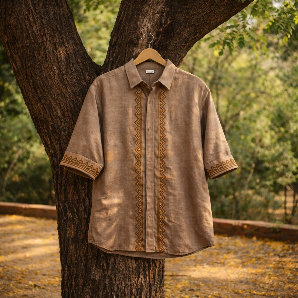 Rahgir Cotton Shirt - Light Sand