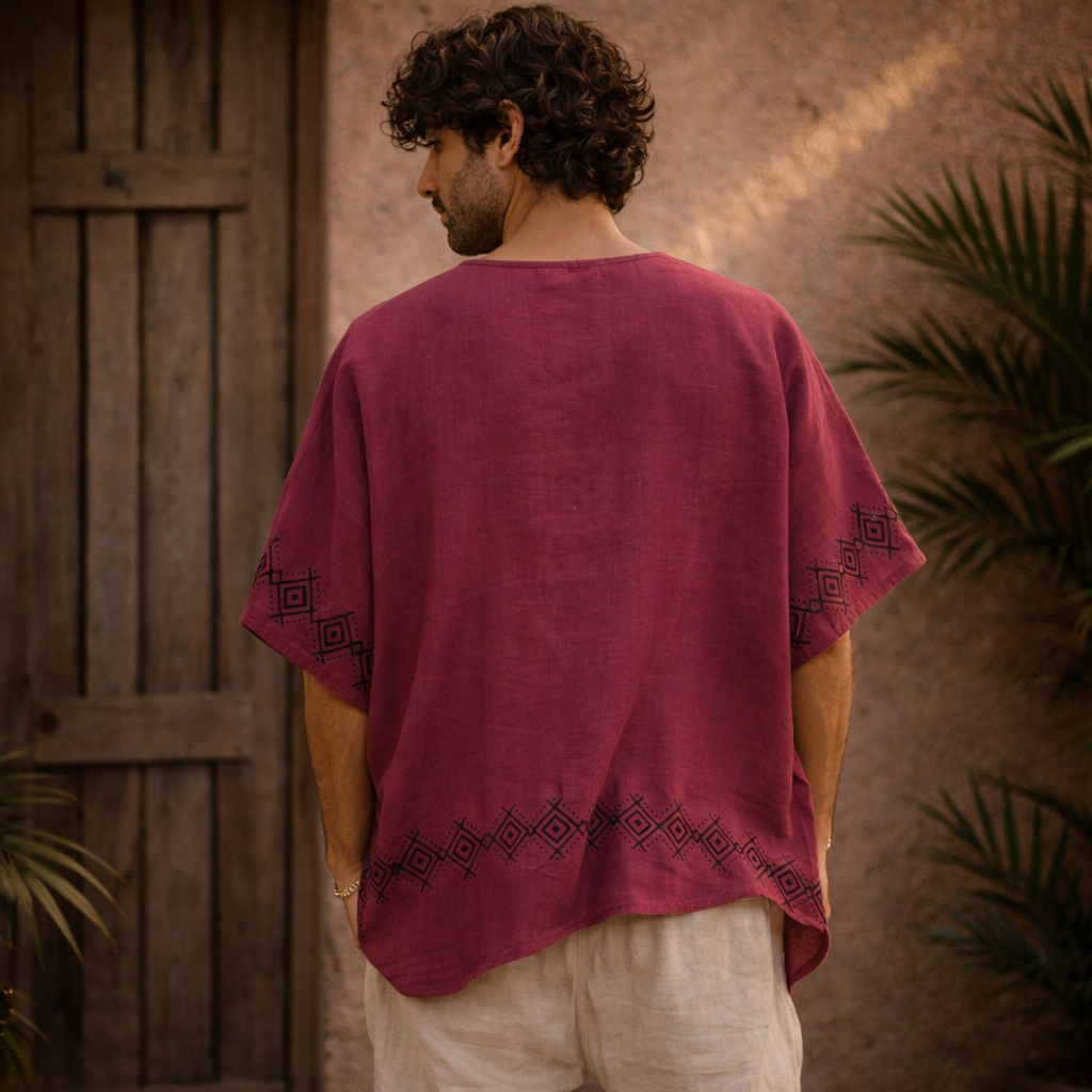 Aawara Cotton Top- Mulberry Berry