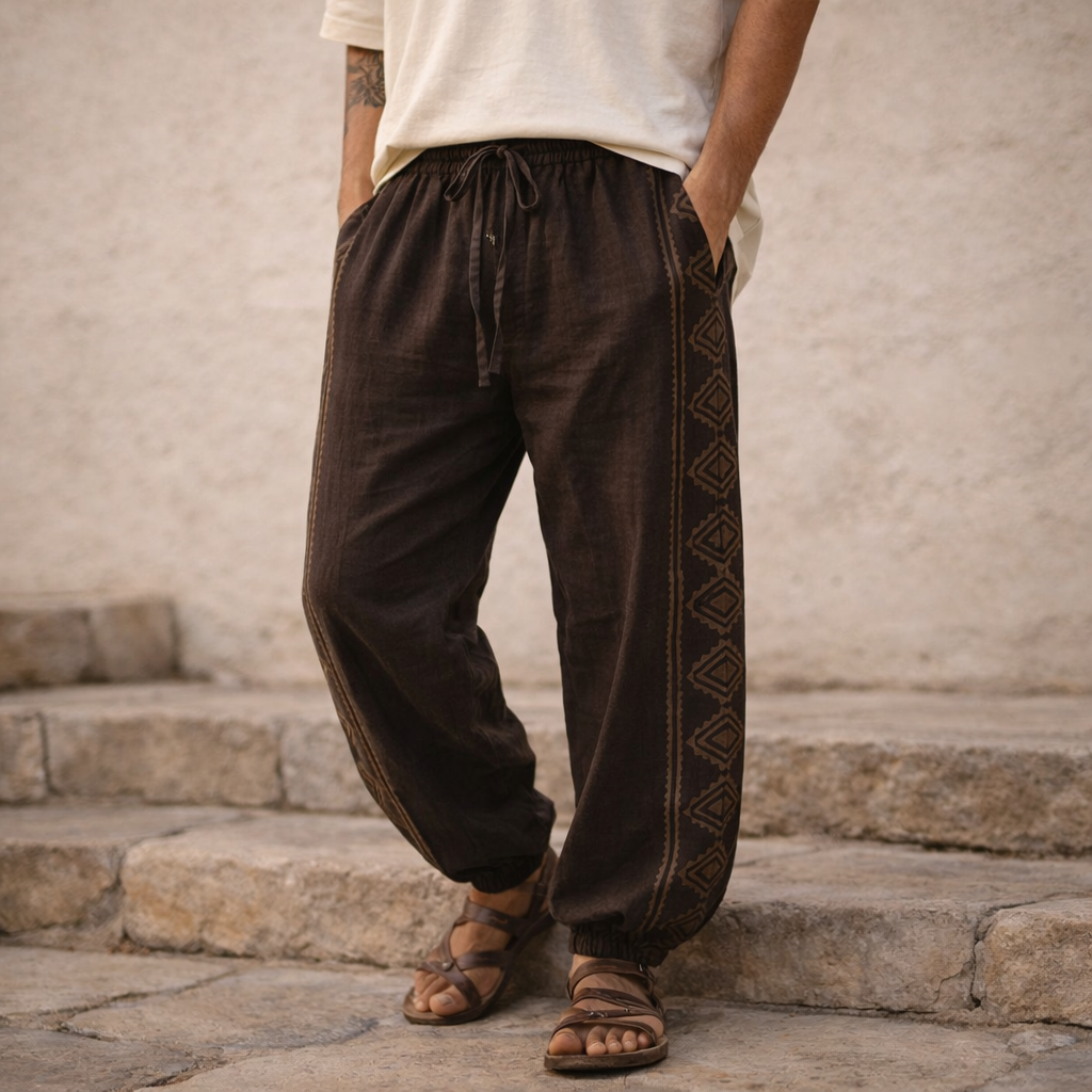 Moksha Cotton Pant- Claywood Brown