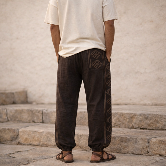 Moksha Cotton Pant- Claywood Brown