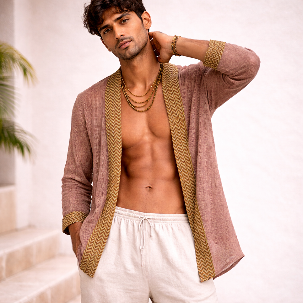 Kabira Cotton Shrug - Light Sand