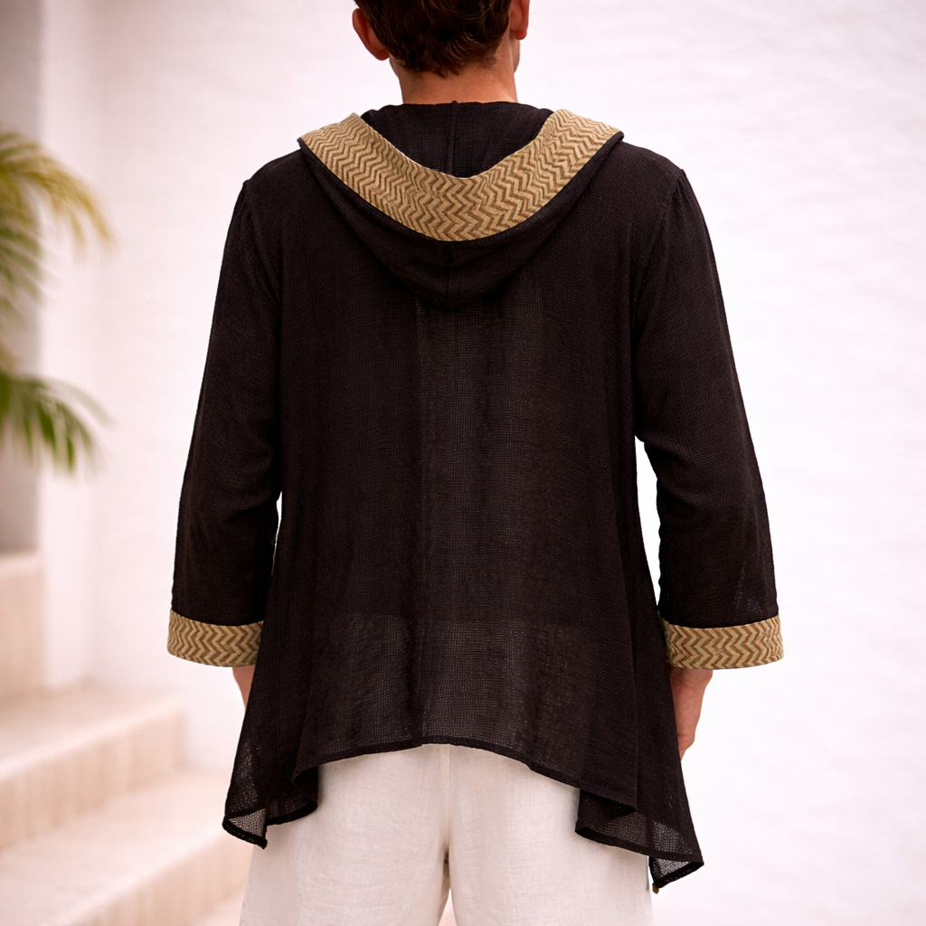 Kabira Cotton Shrug - Claywood Brown
