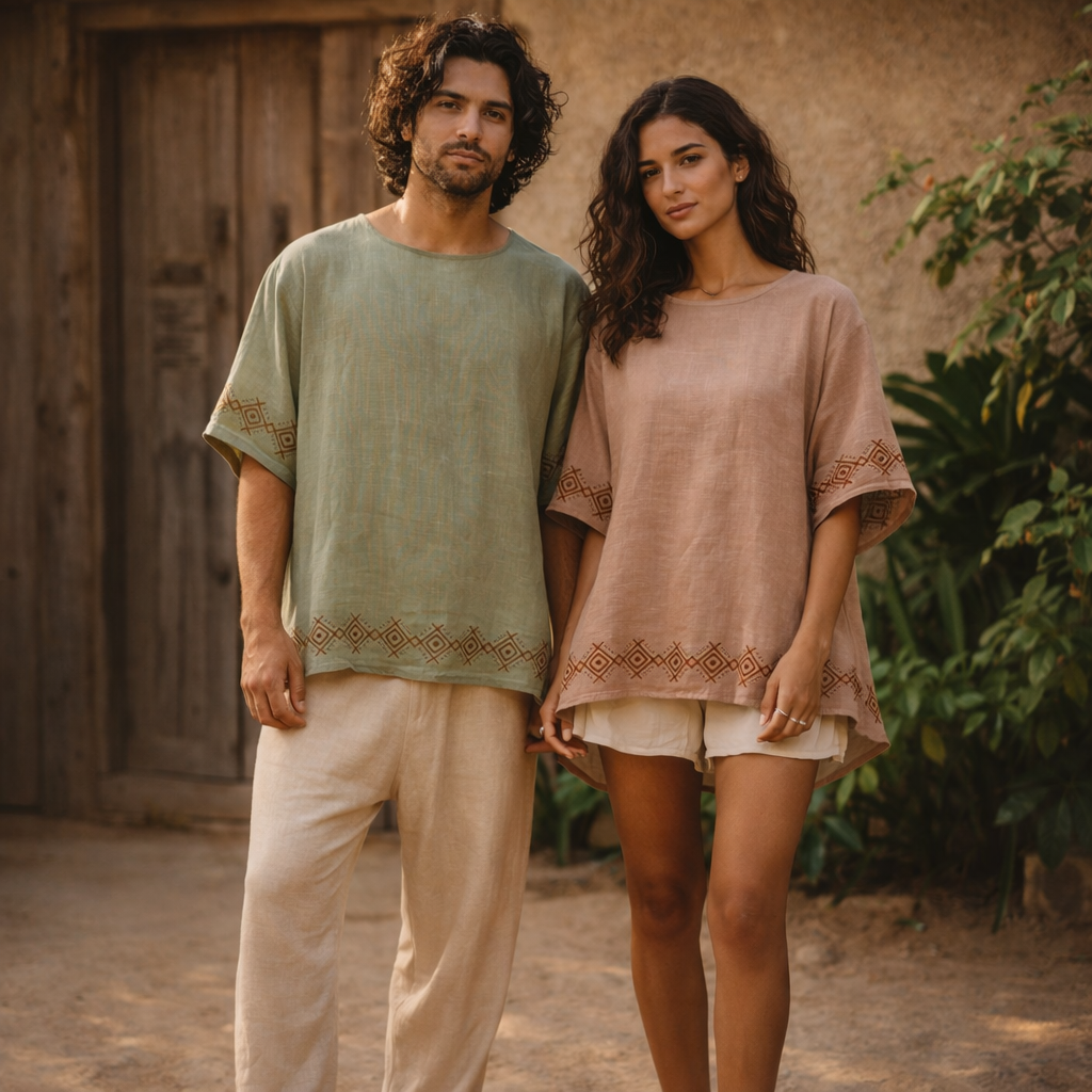 Aawara Cotton Top- Sage Green