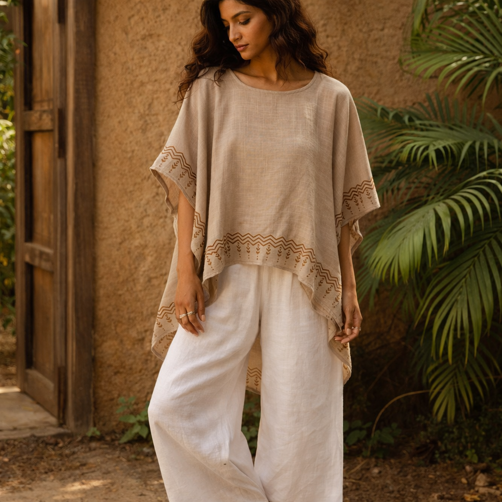 Aawara Cotton Top- Light Sand