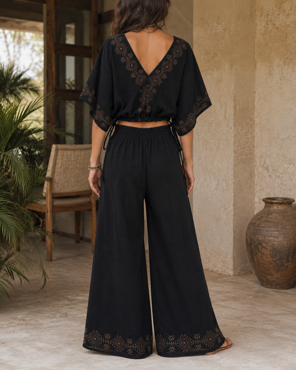 Zayra Co-ord Set- Midnight Black