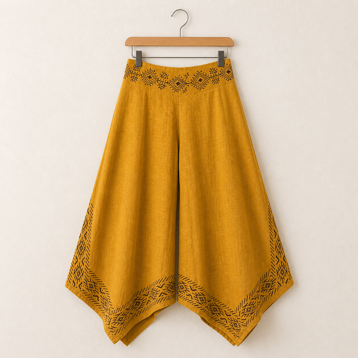 Radha Cotton Pants - Mustard
