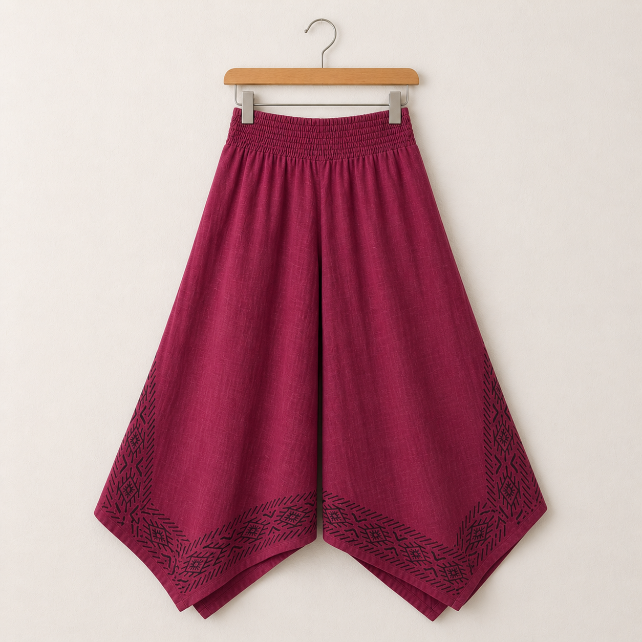 Radha Cotton Pants - Mulberry Berry