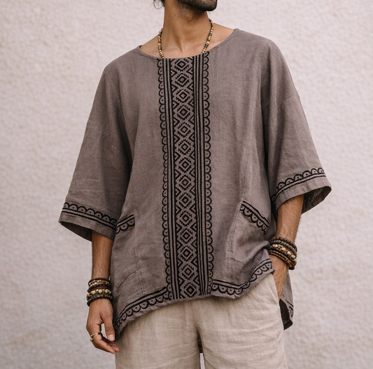 Bairan Cotton Top- Beige
