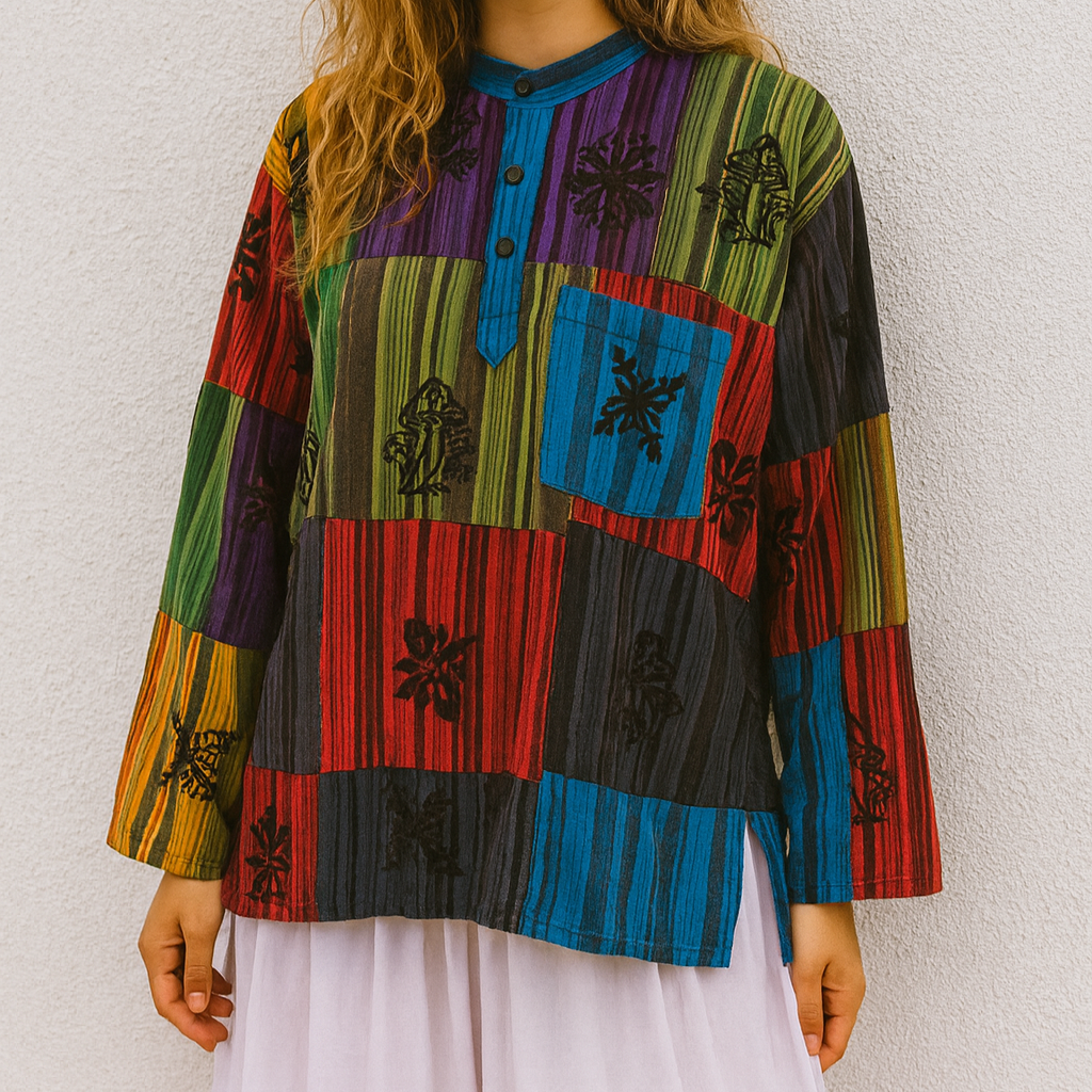 Nomad Patchwork Kurta - Multicolour