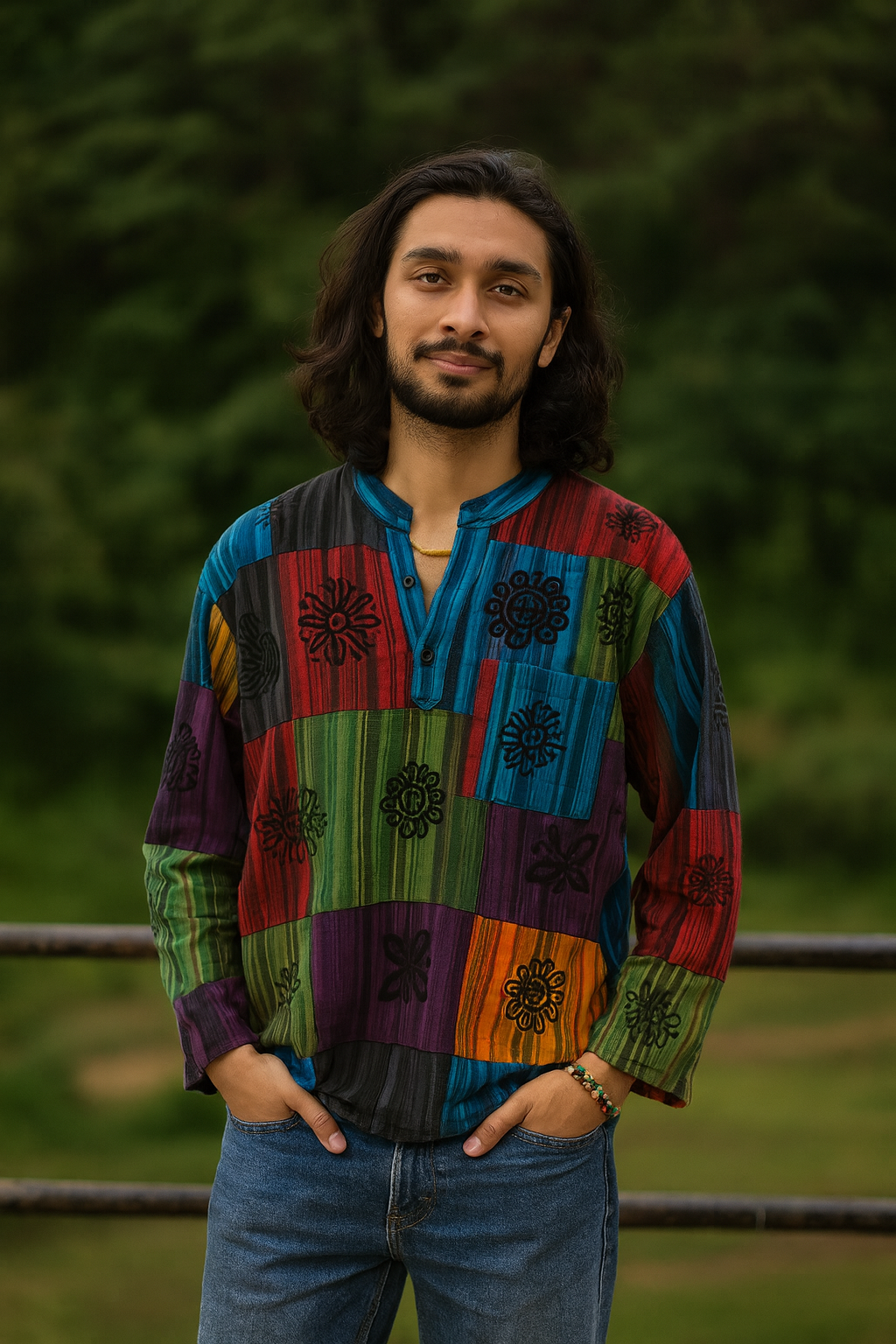 Nomad Patchwork Kurta - Multicolour