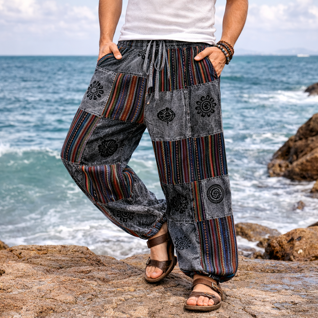 Himalayan Patchwork Pants- Night