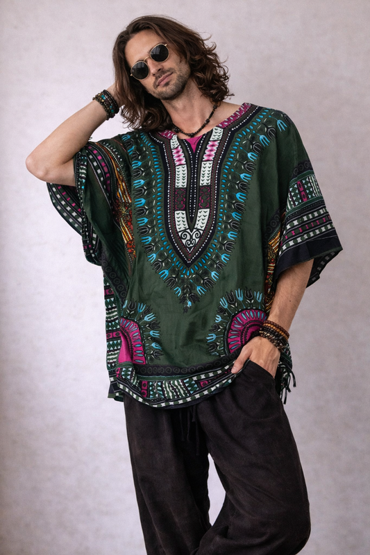 Dashiki Shirt - Green