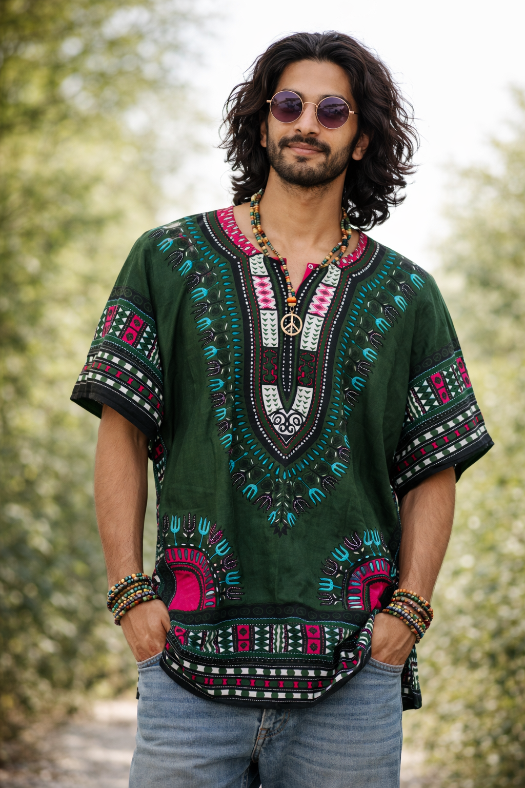 Dashiki Shirt - Green