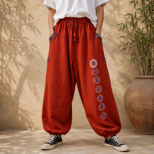 Pahadi Chakra Pants - Brown