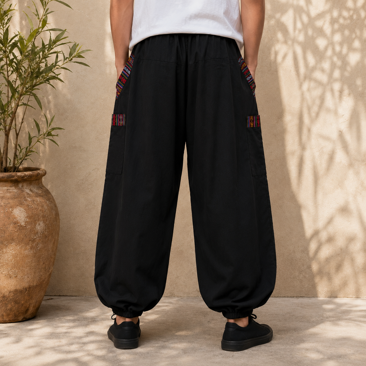 Pahadi Chakra Pants - Black
