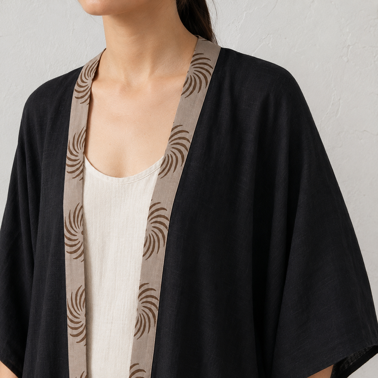 Arika Cotton Shrug- Brown