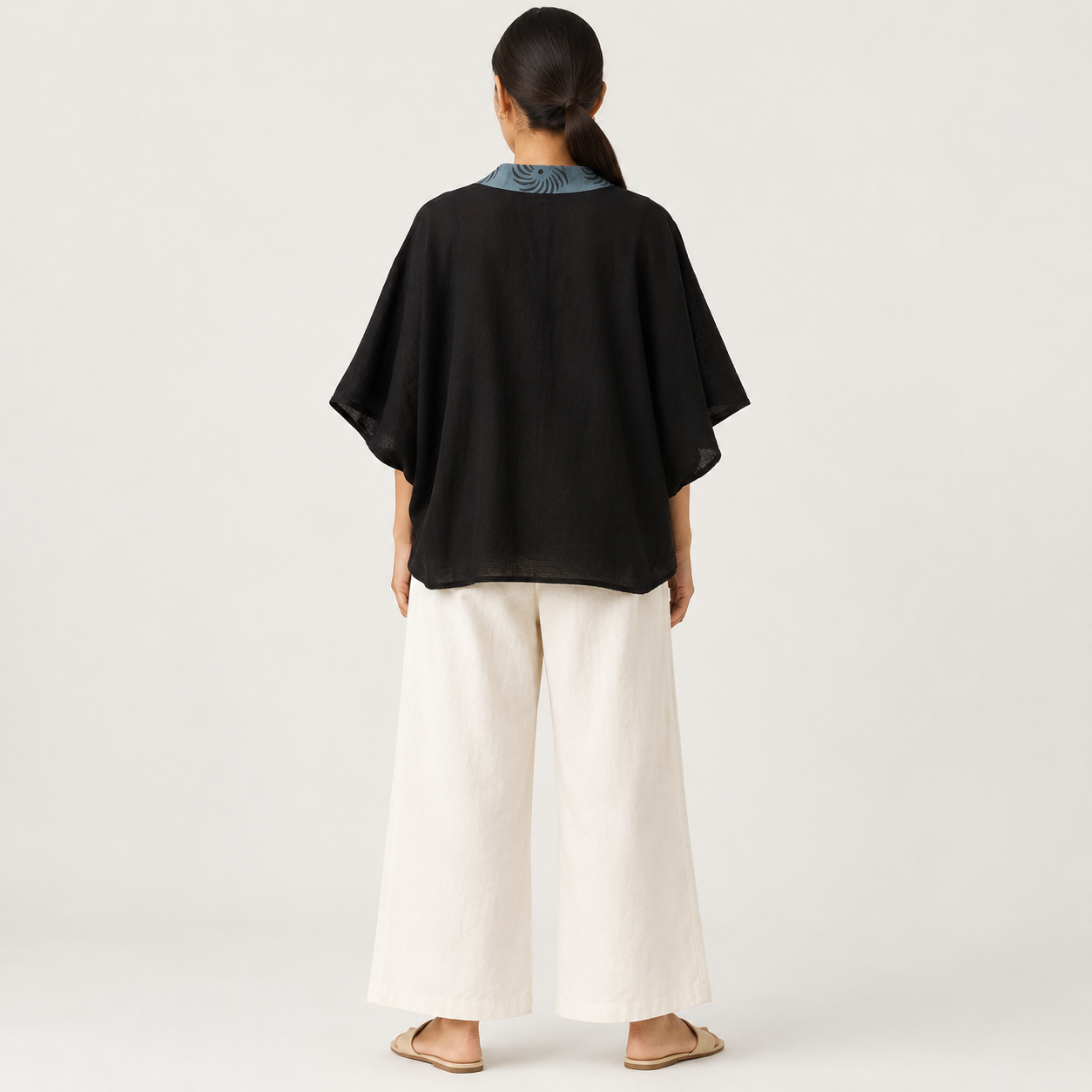 Arika Cotton Shrug- Midnight Black