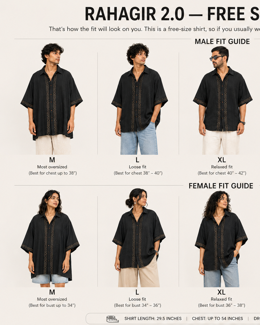 Rahgir Cotton Oversize Shirt 2.0 - Beige