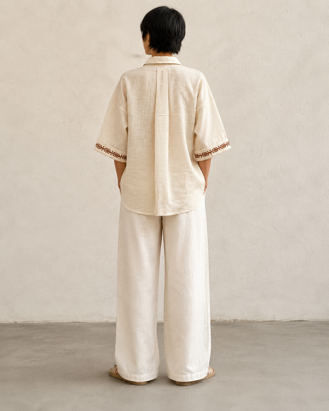 Rahgir Cotton Unisex Shirt 2.0 - Cream