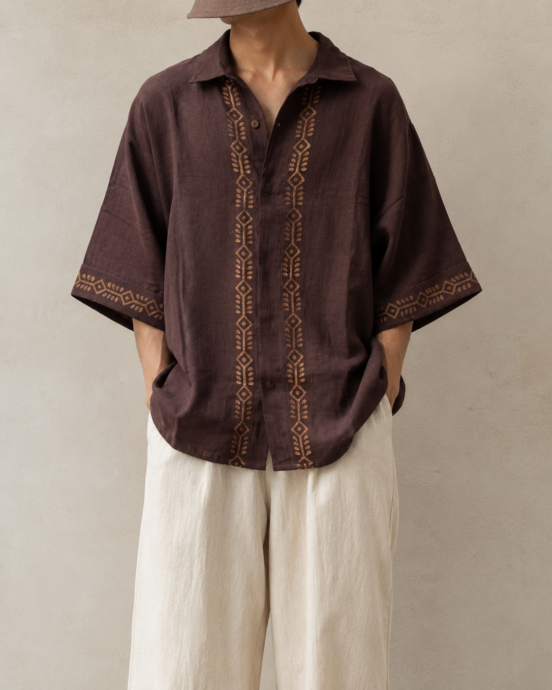 Rahgir Cotton Oversize Shirt 2.0 - Brown