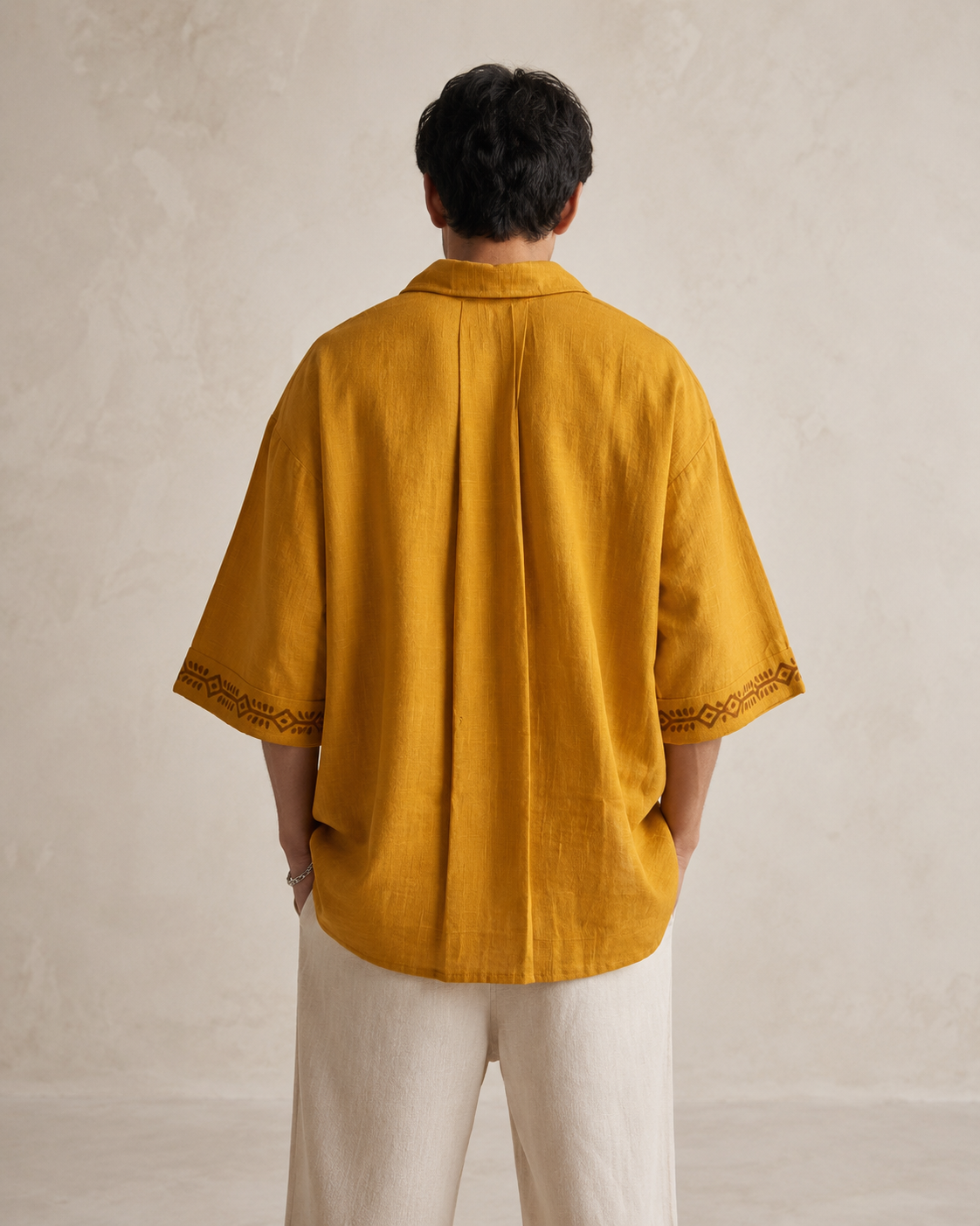 Rahgir Cotton Oversize Shirt 2.0 - Mustard