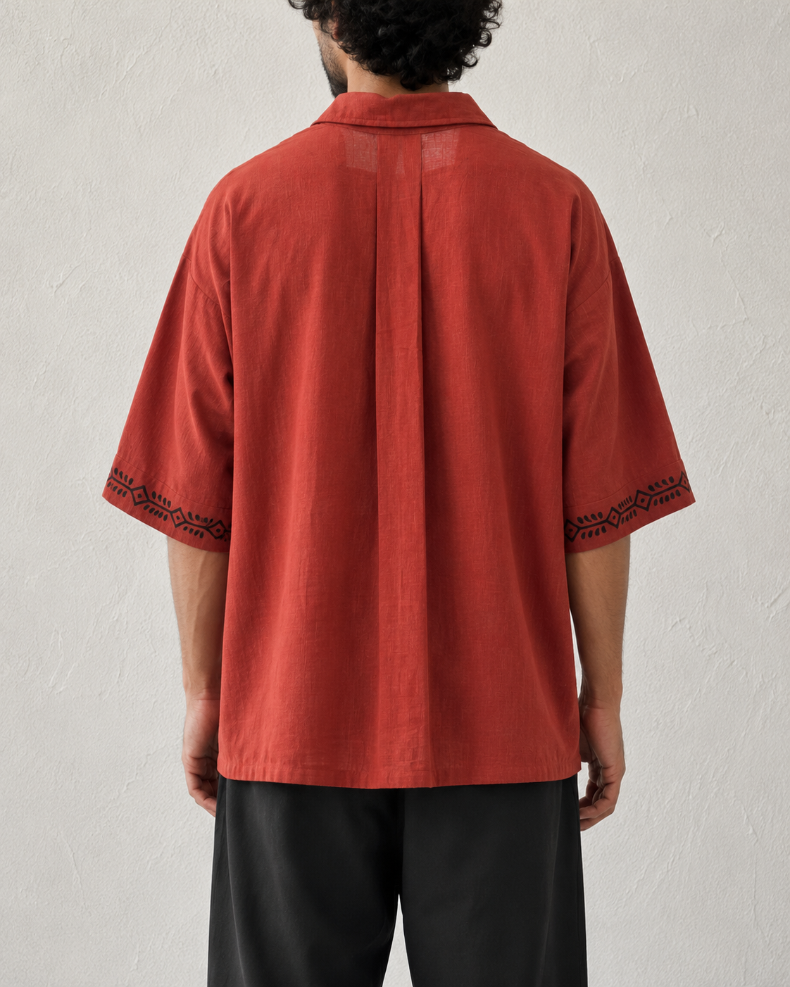 Rahgir Cotton Oversize Shirt 2.0 - Rust Orange