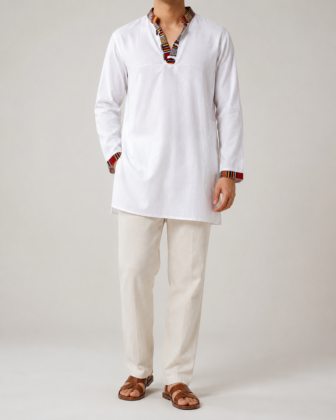 Nepali Kurta - White