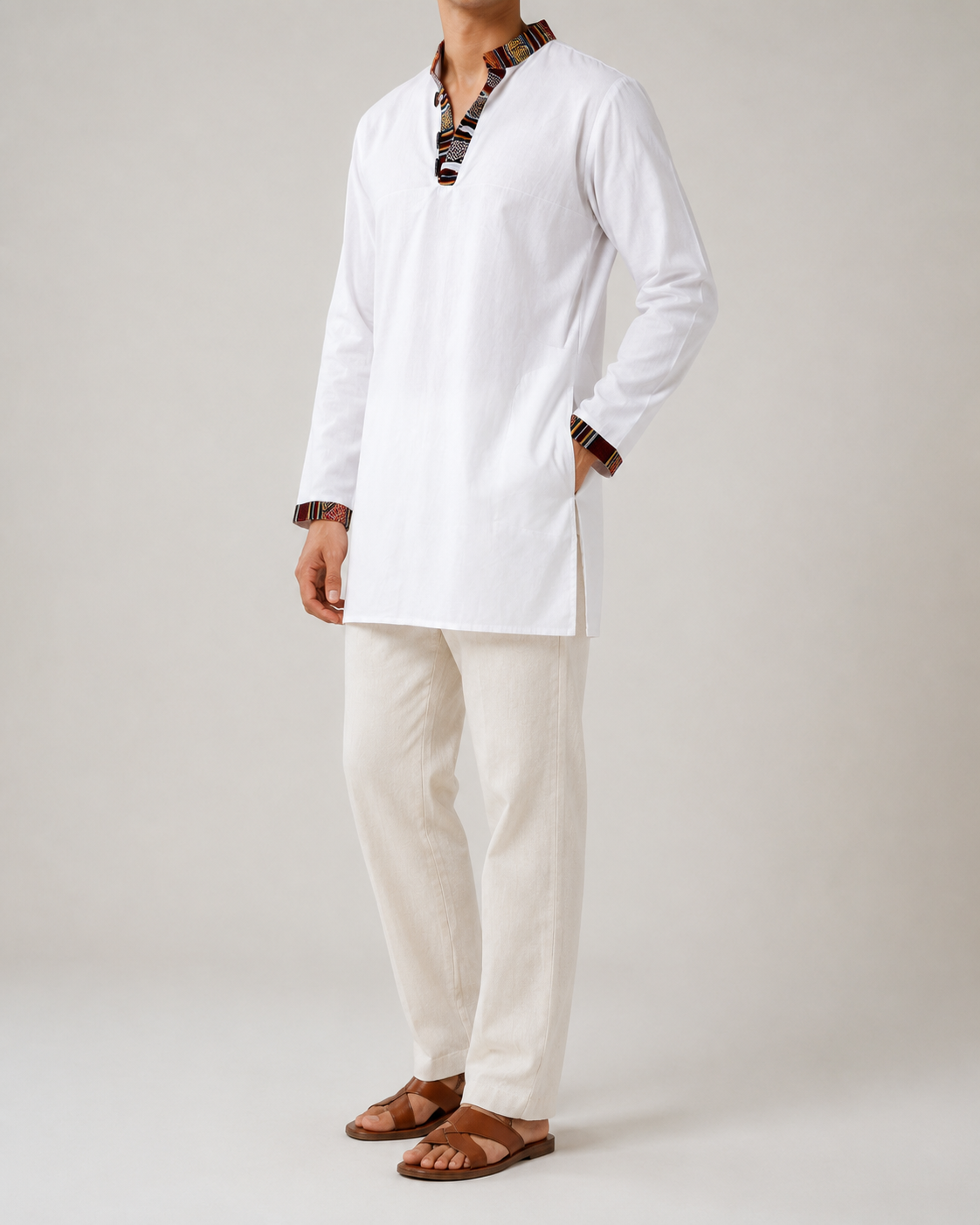 Nepali Kurta - White