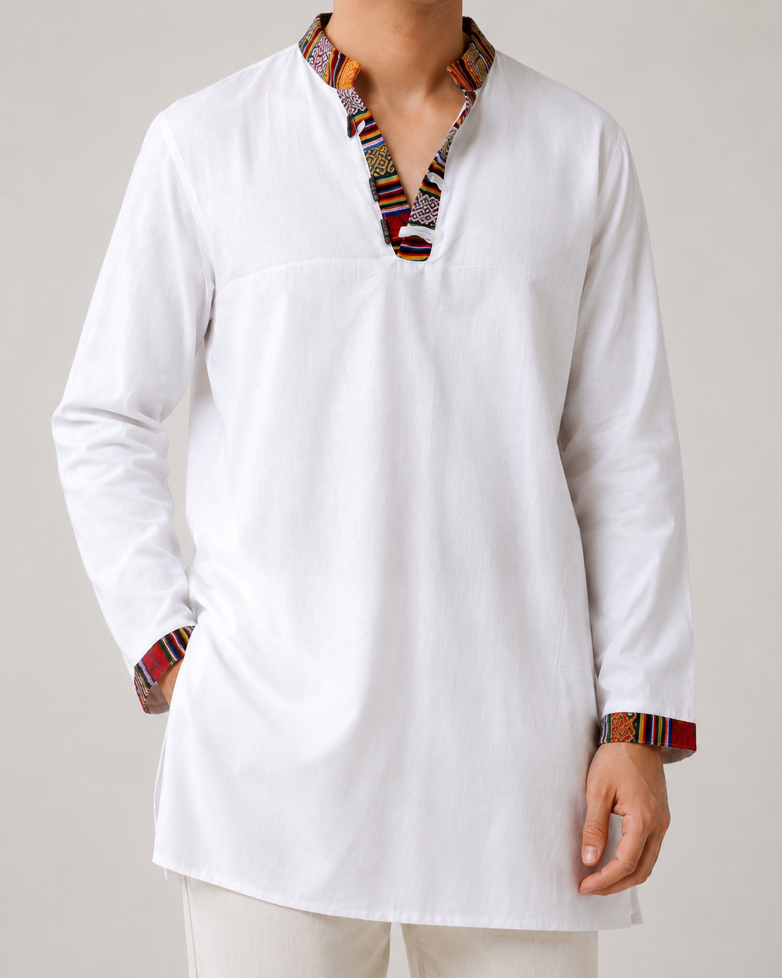 Nepali Kurta - White