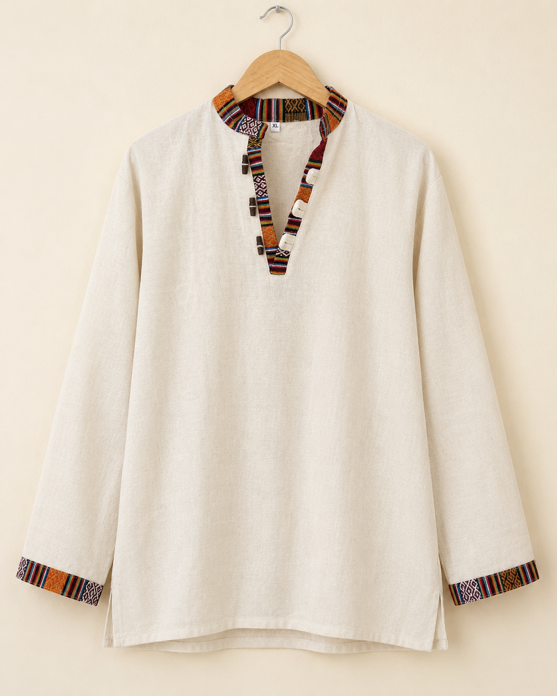 Nepali Kurta - Cream